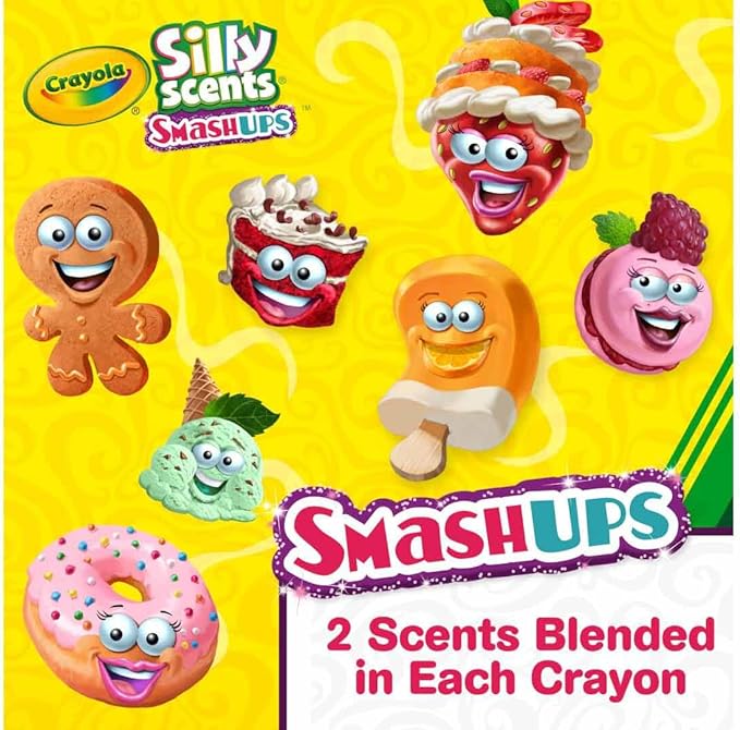 24 Ct Silly Scents Mini Twistables Scented Smashups Crayons