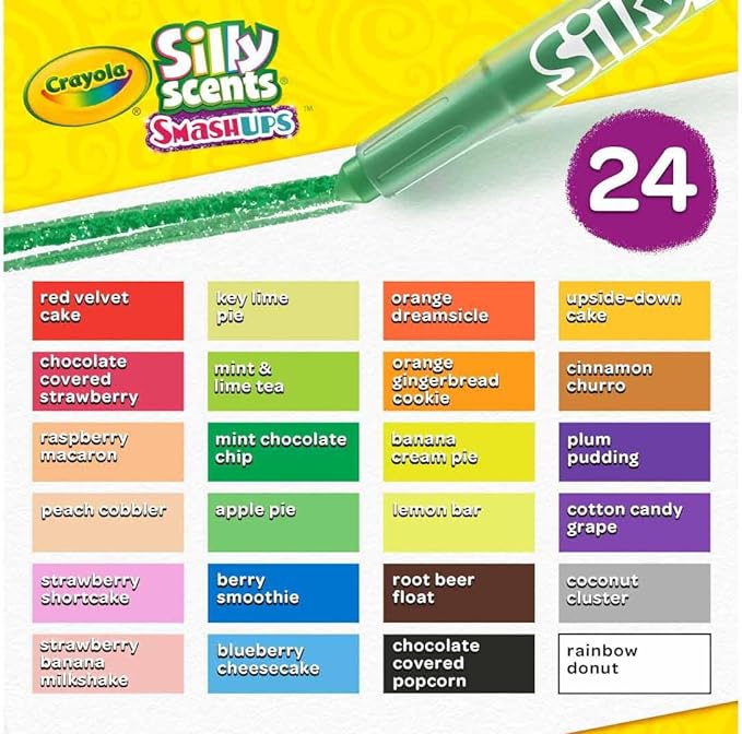 24 Ct Silly Scents Mini Twistables Scented Smashups Crayons