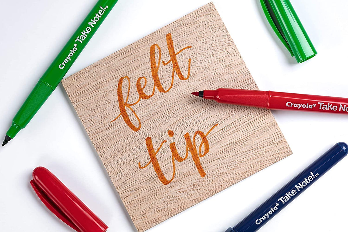 Take Note Washable Felt Tip Pens, 6 Count