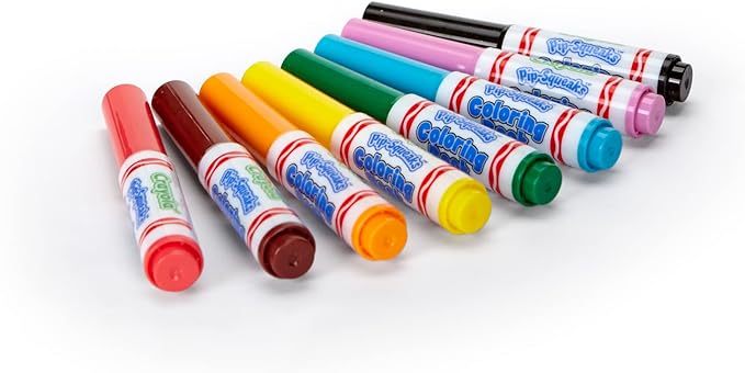 Crayola - Pip-Squeaks Washable Markers | Multi-Color, Pack of 8, Unique & Bright Colors | 3+ Yrs