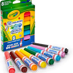 Crayola - Pip-Squeaks Washable Markers | Multi-Color, Pack of 8, Unique & Bright Colors | 3+ Yrs