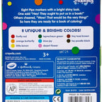 Crayola - Pip-Squeaks Washable Markers | Multi-Color, Pack of 8, Unique & Bright Colors | 3+ Yrs
