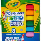 Crayola - Pip-Squeaks Washable Markers | Multi-Color, Pack of 8, Unique & Bright Colors | 3+ Yrs