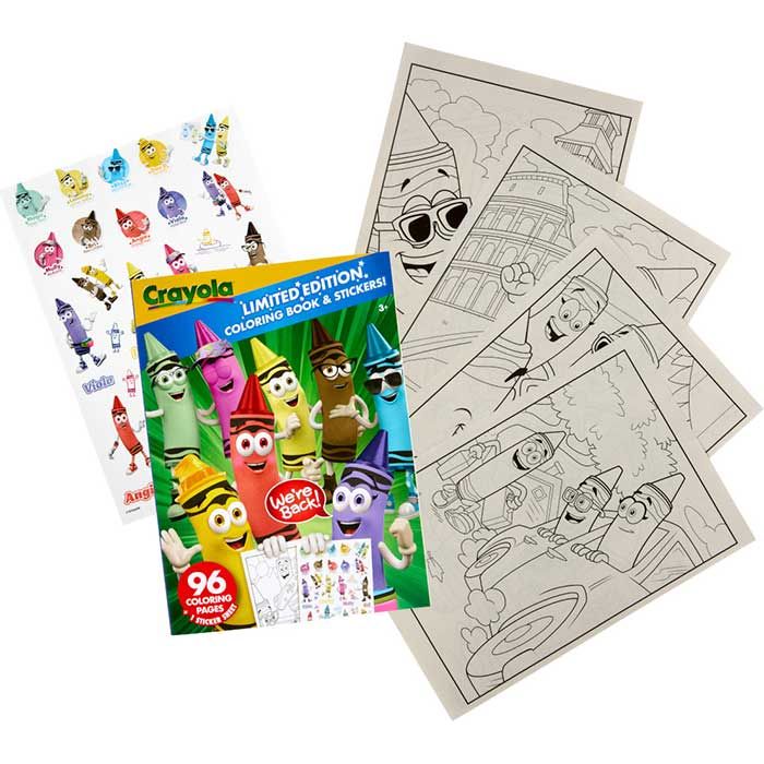 Crayola 96 pages Coloring Book Limited Edition With Sticker Sheets
