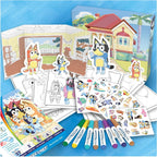 Crayola Disney Princess Color & Sticker Activity Set – 20 Coloring Pages, Stickers & 26 Washable Markers, Creative Gift for Kids Ages 3+