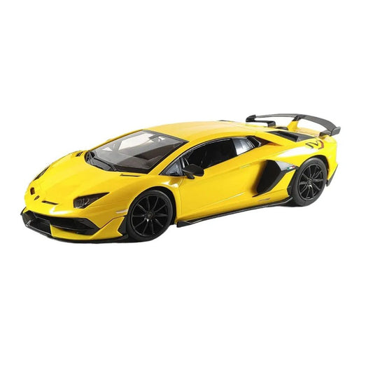 D-power MSZ – Lamborghini SVJ – Yellow | Die-Cast Replica, Ultimate Collector's Item, Super Cars | Toy Vehicles, Metal Toy Car Model - Pull Back Collection | Size - 1:64, For Kids 3+