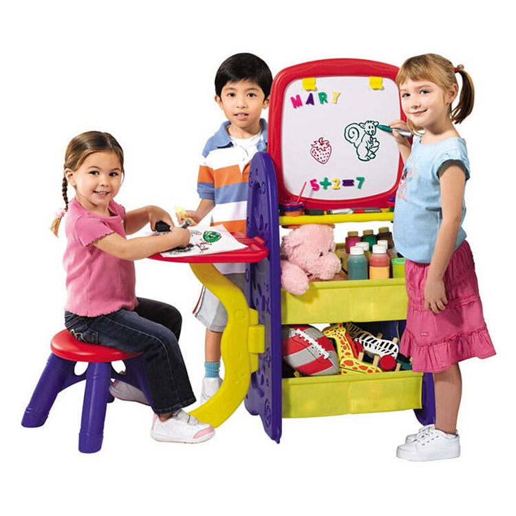 Crayola Double-sided easel with a 6-in-1 creativity center board