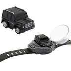 D-power - 1:64 Scale Watch Remote Control Car (Black)– 2.4GHz Mini RC Car with Wearable Controller | Compact Racing Toy for Kids Ages 3+