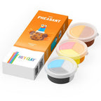 HEY CLAY – DIY Pheasant Plastic Creative Modelling Air-Dry Clay For Kids 3 Cans