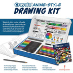 Crayola - Learn to Draw Your Own Manga Drawing Kit | Creative Activity and Gift for Kids, Ages 8