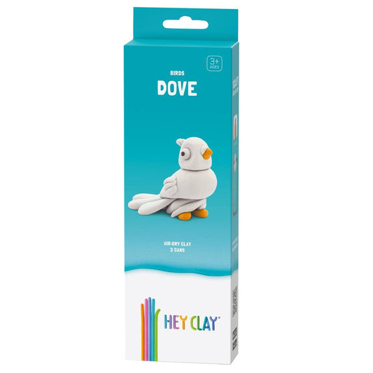 HEY CLAY – DIY Dove Plastic Creative Modelling Air-Dry Clay For Kids 3 Cans