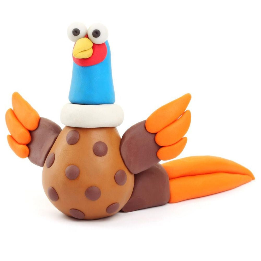 HEY CLAY -DIY  Birds: Pheasant, Ara Parrot, Dove Plastic Creative Modelling Air-Dry Clay For Kids 6 Cans
