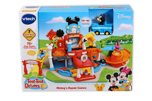 Toot Toot Drivers - Mickey Repair Shop Set -  Multicolour | It’s time for a tune-up at the Go! Go! Smart Wheels | Ideal for ages 1-5 +