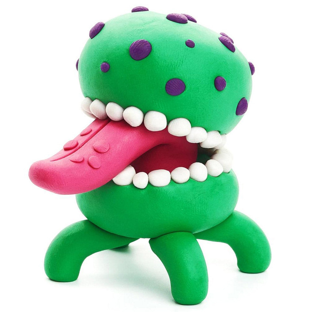 HEY CLAY -DIY  Aliens: Burger, Trio, Scorpio Plastic Creative Modelling Air-Dry Clay For Kids 6 Cans