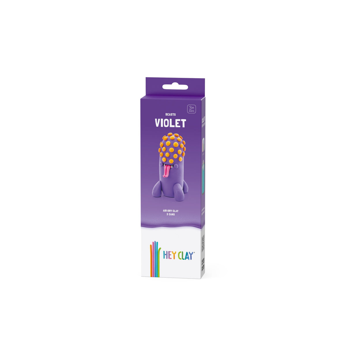 HEY CLAY – DIY Violet Plastic Creative Modelling Air-Dry Clay For Kids 3 Cans