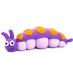 HEY CLAY -DIY  Bugs: Spider, Mantis, Caterpillar Plastic Creative Modelling Air-Dry Clay For Kids 6 Cans