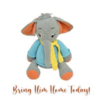 Happy Threads Handmade Crocheted Dusty the Elephant (13 inch) – Multicolor | Crochet Toys | Child Safe | for Babies 6 Months & Above | Dolls for Boys/Girls| For Birthday Gift | Decorative Items for Room