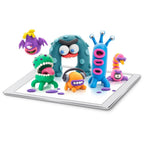 HEY CLAY - Aliens Set-Colourful Modeling Kids-Air Dry Clay Kit 15 cans and Sculpting Tools with Fun Interactive Instructions App, Multicoloured