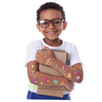 Avenir Tattoo Sticker - Space | 53pc Set of Temporary Tattoos - High-Quality Water-Based Ink - Safe and Easy to Apply and Remove - Lasts 3-5 Days for Kids 3+