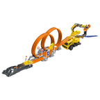 D-POWER – Ejection Track Set & Colour Changing Car | DIY Free Build Track, 360 Loop Launcher, Launch Pad | 62pc Set, Kids Age 3+