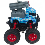 D-Power - Friction Military Stunt Car - Camo Brown | Stunt Cars, No Batteries, Perfect Gift for Kids | 3+