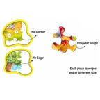 Unik Play - Go Crazy Jigsaw Puzzle | Attractive Cartoon Print Puzzle | 2 Puzzle Trays - Farm | Kids and Adults 6+