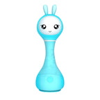 Alilo – Smarty Shake & Tell Rattle, R1 - Smarty Blue | Music, Stories, & Color Learning for Babies | Hi-Fi Sound, Light-Up Ears, USB Charging | 0+