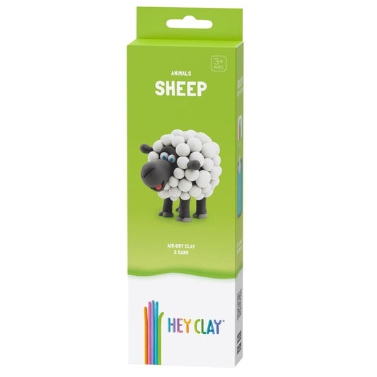 HEY CLAY – DIY Sheep Plastic Creative Modelling Air-Dry Clay For Kids 3 Cans