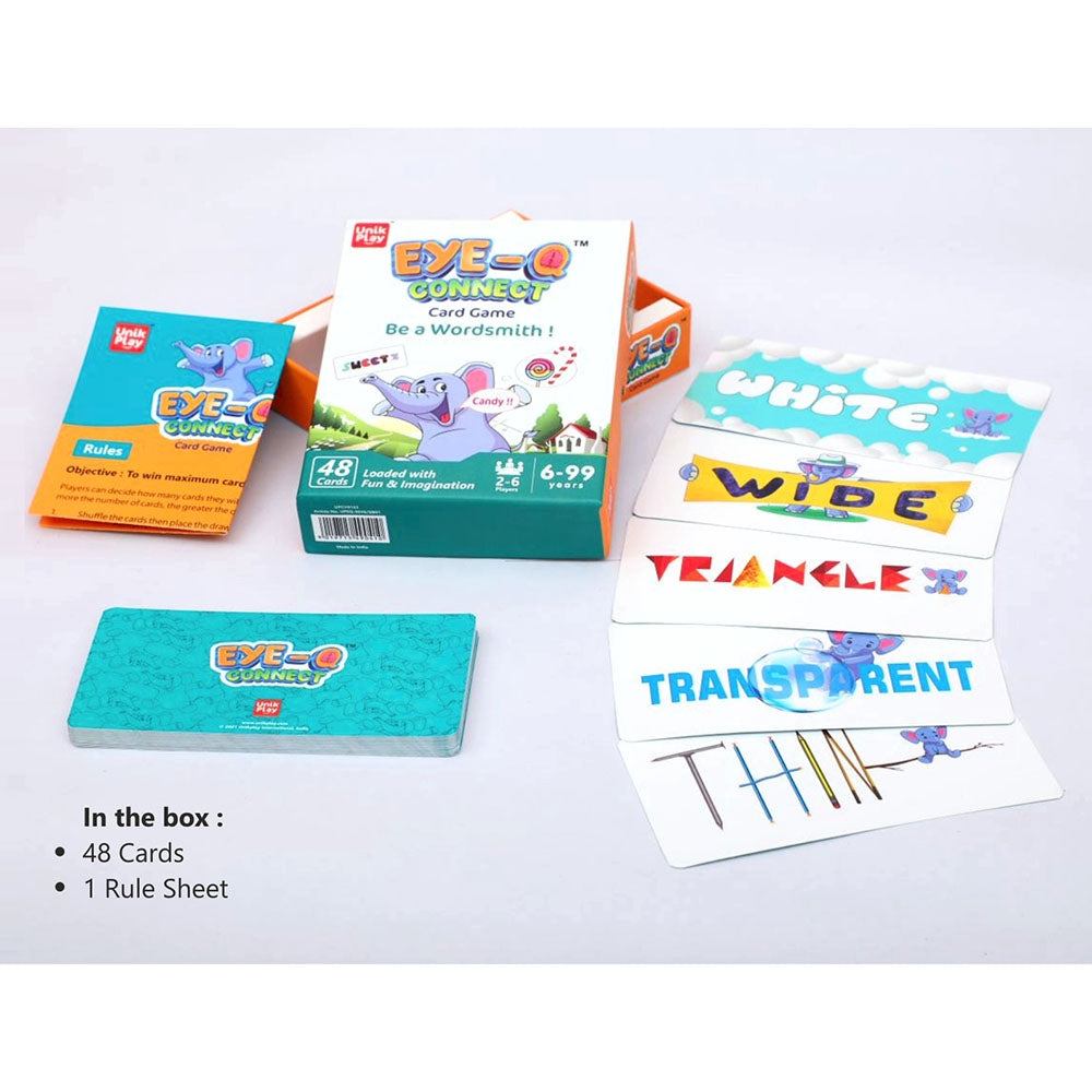 Unik Play - Educational Game Eye Q Connect | Easy to Learn Playing Card Games, Fun Family Brain Game | Boys & Girls Age 6+