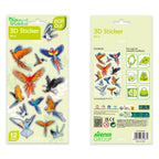 Avenir - Natural Creation 3D Bird Stickers – 12 Puffy Decorative Stickers | Creative Craft & Scrapbooking Stickers for Kids, Journals, Cards & Gifts