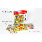 Unik Play - Go Crazy Jigsaw Puzzle | Attractive Cartoon Print Puzzle | 2 Puzzle Trays - Farm | Kids and Adults 6+