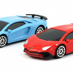 D-Power 1:64 Diecast Lamborghini Aventador LP 750-4 Superveloce – Licensed Collectible Model Car (Assorted Colors Blue / Red, 1 Piece) | Metal Body, Free-Rolling Wheels