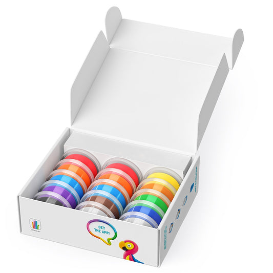HEY CLAY - Birds Set-Colourful Modeling Kids-Air Dry Clay Kit 15 cans and Sculpting Tools with Fun Interactive Instructions App, Multicoloured