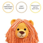 Happy Threads Handmade Crocheted Cute Handmade Asad the Lion (10 inch) – Orange | Crochet Toys | Child Safe | for Babies 6 Months & Above | Dolls for Boys/Girls| For Birthday Gift | Decorative Items for Room