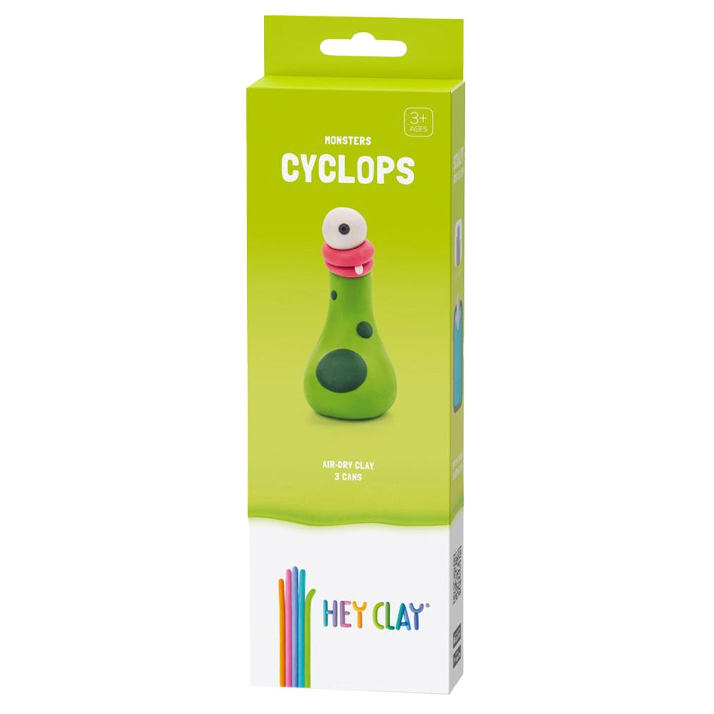 HEY CLAY – DIY Cyclops Plastic Creative Modelling Air-Dry Clay For Kids 3 Cans