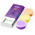 HEY CLAY – DIY Bigwig Plastic Creative Modelling Air-Dry Clay For Kids 3 Cans