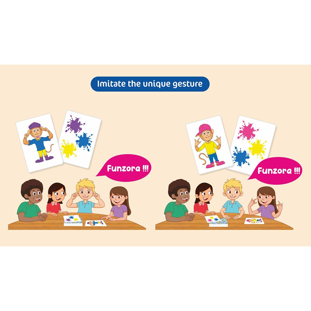Unik Play - Funzora Card Game | Easy to Learn, Playing Card Games, Fun Family Brain Games Birthday | Boys & Girls Age 6+