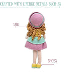 Happy Threads Handmade Crocheted Love & Care Cecilia Doll (15 inches) – Multicolour | Crochet Toys | Child Safe | for Babies 6 Months & Above | Dolls for Boys/Girls| For Birthday Gift | Decorative Items for Room