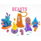 HEY CLAY – DIY Drop Plastic Creative Modelling Air-Dry Clay For Kids 3 Cans