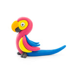 HEY CLAY – DIY Ara Parrot Plastic Creative Modelling Air-Dry Clay For Kids 3 Cans