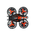 D-Power - Friction-Powered Fly Car with Rotating Propellers – Black | Fun, Battery-Free Toy for Kids | Age 3+