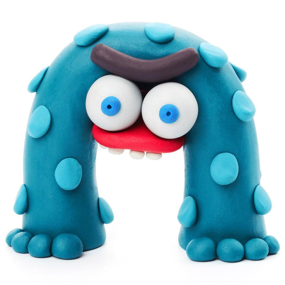 HEY CLAY -DIY Aliens: Muzon, Volcano, Bigfoot Plastic Creative Modelling Air-Dry Clay For Kids 6 Cans