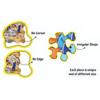 Unik Play - Go Crazy Jigsaw Puzzle | Attractive Cartoon Print Puzzle | 2 Puzzle Trays - Construction | Kids and Adults 6+