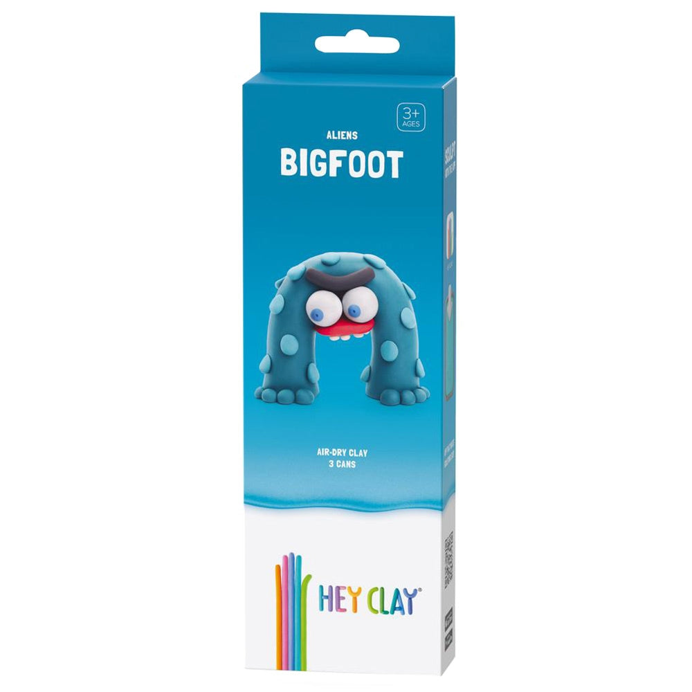 HEY CLAY – DIY Bigfoot Plastic Creative Modelling Air-Dry Clay For Kids 3 Cans