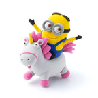 Hey Clay - Minions Dave & Fluffy Colourful modelling air-dry clay, 5 cans with fun interactive app for kids 3 years +