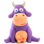 HEY CLAY - DIY Animals: Cow, Doggie, Sheep Plastic Creative Modelling Air-Dry Clay For Kids 6 Cans