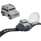 D-power - 1:64 Scale Watch Remote Control Car (Silver)– 2.4GHz Mini RC Car with Wearable Controller | Compact Racing Toy for Kids Ages 3+