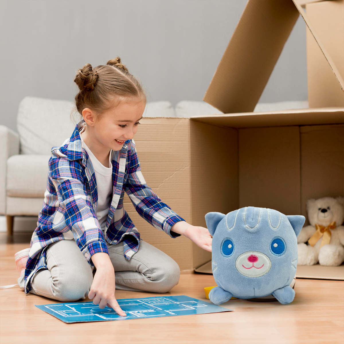 PMS - Glow-in-the-Dark Bedtime Buddies Soft Plush Toy 6-inch - Assorted 1pc | For comforting nighttime, plush toys are designed to provide both a soft, cuddly friend and a gentle Suitable for 0+ up