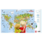 Unik Play - Geografika | Educational Game, World Map Board Game, Geography Illustrated Map with Cards | Learning Tools for Boys & Girls