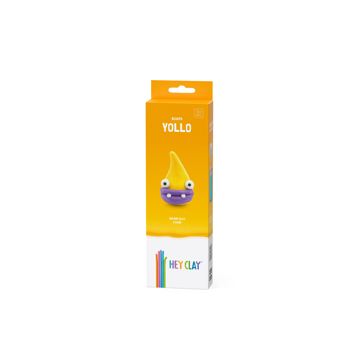 HEY CLAY – DIY Yollo Plastic Creative Modelling Air-Dry Clay For Kids 3 Cans